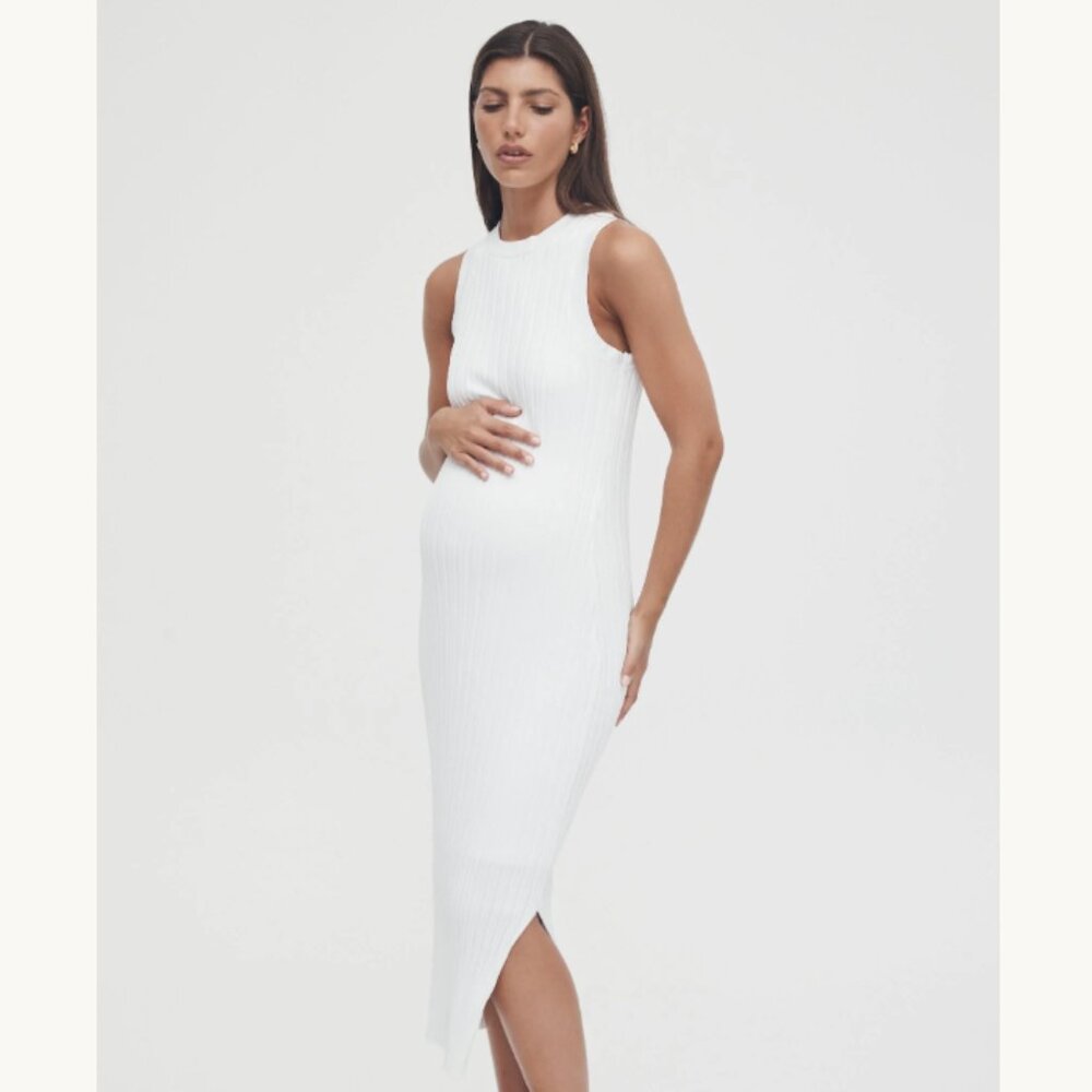 Legoe Heritage Luxe Shift Dress in White